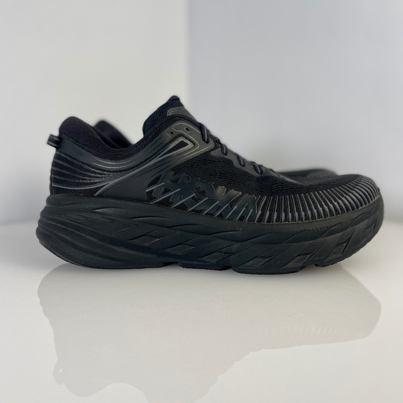 Hoka One One Other - Hoka One One Men's Bondi 7 Wide Running Sneakers Black/Black Size 11.5 2E Wide